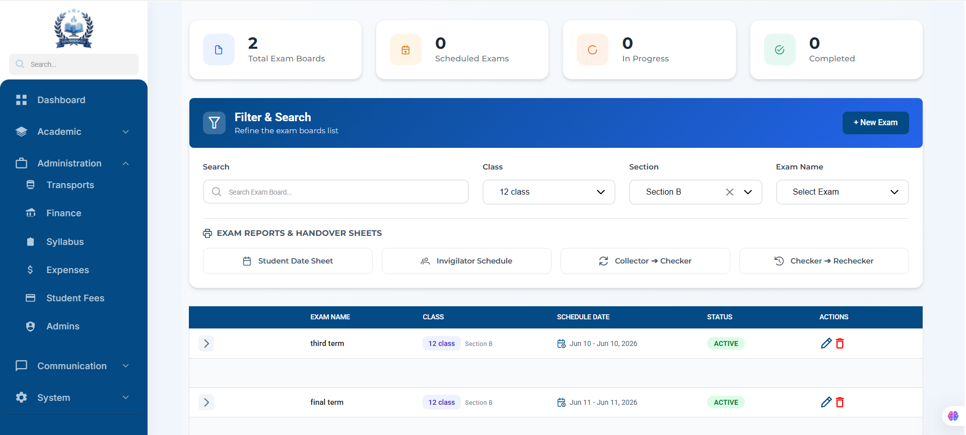 Edu Manage screenshot 2